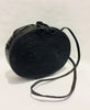 Manila Black Rattan Oval Bag