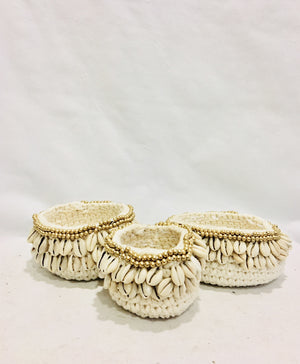 Macasar set of mini baskets