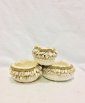 Macasar set of mini baskets